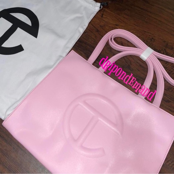 Telfar Handbags - Medium Bubblegum Pink Telfar Bag